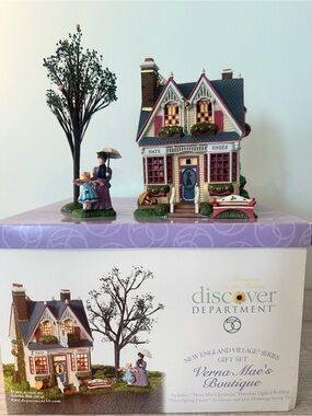 Department 56 New England - Verna Mae's Boutique Complete!